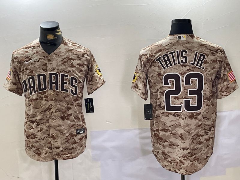 Men San Diego Padres #23 Tatis jr Camo Fashion 2024 Nike MLB Jersey style 1->san diego padres->MLB Jersey